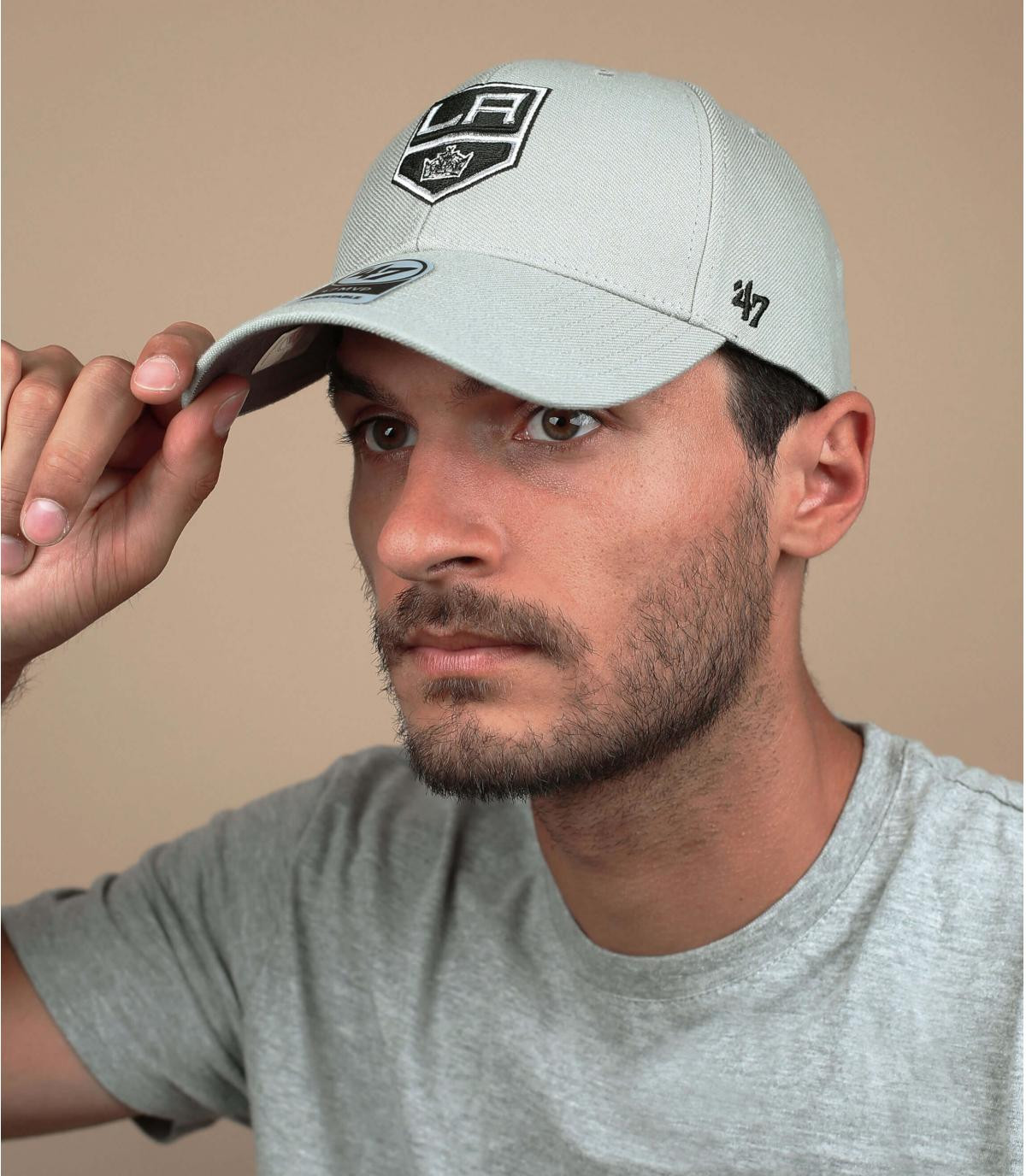 LA Kings visera gris MVP LA Kings grey